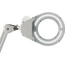 LED-Lupenleuchte Glaslinse 127mm 5 Zoll Standfuß schwarz m.Abdeckung,runder Kopf