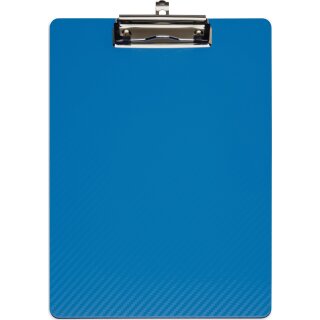 Klemmbrett PP Bügelklemme m.Griffmulde DIN A4 blau