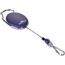 Ausweishalter m.Federhaken Band-L.800mm blau DURABLE