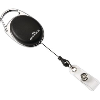 Ausweishalter m.Druckknopfschlaufe Band-L.800mm schwarz DURABLE