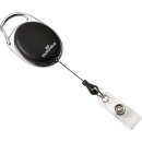 Ausweishalter m.Druckknopfschlaufe Band-L.800mm schwarz...