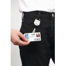 Ausweishalter m.Druckknopfschlaufe Band-L.800mm schwarz DURABLE