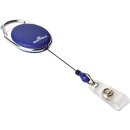 Ausweishalter m.Druckknopfschlaufe Band-L.800mm blau DURABLE