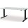Schreibtisch levero H650-1250xB1800xT800mm anthrazitgrau/lichtgrau elektr.MAUSER