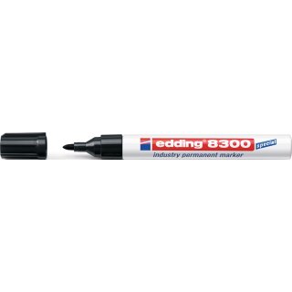 Industrie-Permanentmarker 8300 rot Strich-B.1,5-3mm Rundspitze EDDING