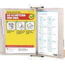 Wandhalter 10 Sichttafeln schwarz lackiertf.A4 TARIFOLD