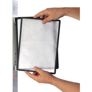 Wandhalter 5 Sichttafeln blau m.Profilrahmenf.DURABLE