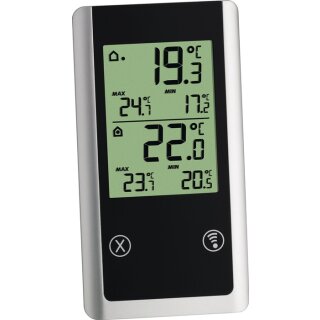 Funkthermometer Joker auß.-50 b.70GradC/ in.0 b.50GradC H152xB82xT72mm Ku.TFA