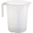 Messkanne 5000 ml PP transp.D203xH257mm Griff offen...