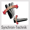 Bürodrehstuhl Mesh Armlehnen,breiten-u.höhenv.schwarz 410-520mm Synchrontechnik