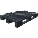 Kunststoffpalette L1200xB800xH150mm 3Kufen durchbrochen...