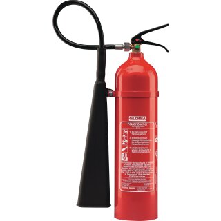 Kohlendioxidfeuerlöscher 5kg 89 B m.Wandh.