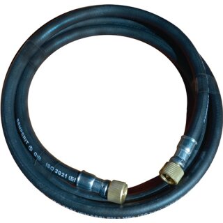 Gasschlauch L.1,8m ID 6,3mm Wandst.3mm schwarz