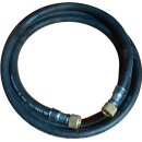 Gasschlauch L.1,8m ID 6,3mm Wandst.3mm schwarz