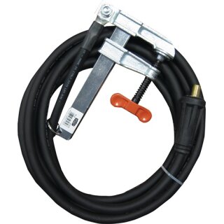 Massekabel konfekt.400 A Kabel-L.5m Kabel-D.50mm² KS 50 Polschweißzwinge Gum.