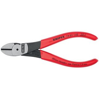 Kraftseitenschneider L.140mm pol.Form 0 Ku.-berzug KNIPEX