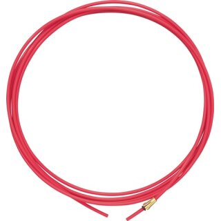 Drahtführungen 1-1,2mm 5m rot PTFE-Seele (Alu-Edelstahl-Ausführung) A.BINZEL