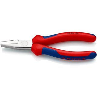 Flachzange DIN ISO 5745 Gesamt-L.160mm verchr.Mehrkomp.-Hlle KNIPEX