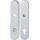 Langschildpaar E3332ZA/3310 F1/silberf.F1 PZ 92mm HOPPE