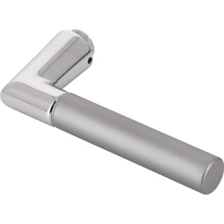 Türdrückerlochteil 1405 Alu.F49/F9-2 stahlfarben ma 4-KT.8mm DIN L/R HOPPE