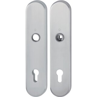 Langschildpaar F69 VA ma F69 PZ 92mm HOPPE