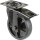 Lenkrolle D.125mm Trgf.120kg m.Festst.Gum.104x80mm schwarz BS ROLLEN