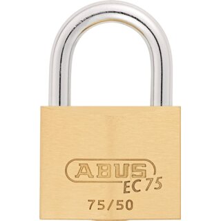 Zylindervorhangschloss 75/50 gl.-7561 Schlosskörper-B.50mm MS gl.ABUS