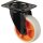 Lenkrolle D.100mm Trgf.110kg Lenkrollen Gum.Platte L104xB80mm Farbe Rl.hellgrau