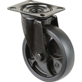 Lenkrolle D.125mm Trgf.120kg Ku.Platte L104xB80mm BS ROLLEN