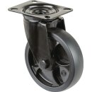 Lenkrolle D.125mm Trgf.120kg Ku.Platte L104xB80mm BS ROLLEN