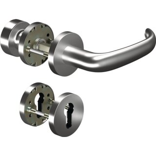 Rosettengrt.CORE+8999 8 mm/3020N/6501/6612 PZ AL Alu.U-Form DIN L/R fl.D/K OGRO