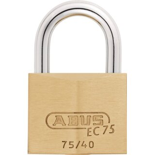 Zylindervorhangschloss 75/40 gl.-7341 Schlosskörper-B.39,5mm MS gl.ABUS