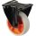 Bockrolle D.100mm Trgf.110kg Gum.Platte L104xB80mm Farbe Rl.hellgrau BS ROLLEN