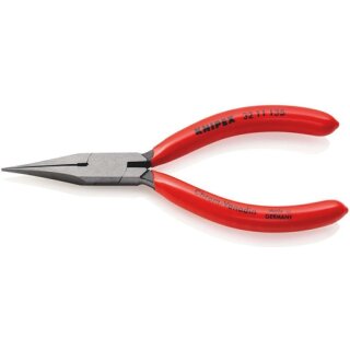 Justierzange L.135mm ger.flach,schmal Ku.-Überzug KNIPEX