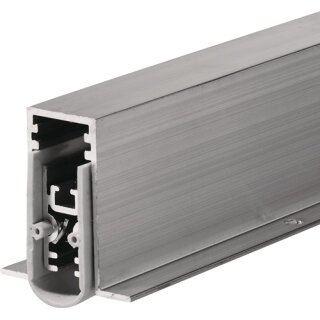 Türdichtung EllenMatic Soundproof Omega 1 stg.L.833mm B.15mm Alu.blk silber