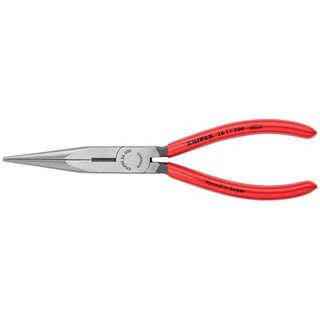 Flachrundzange L.200mm pol.ger.Ku.-berzug KNIPEX