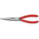 Flachrundzange L.200mm pol.ger.Ku.-Überzug KNIPEX