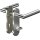 Kurzschildgarnitur CORE+ 8906 8 mm/7051K WC 78MM Alu.F1 WC rd Drückergrt.OGRO
