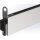 Türdichtung EllenMatic Soundproof Slim 1 stg.L.958mm B.10mm Silik.blk silber