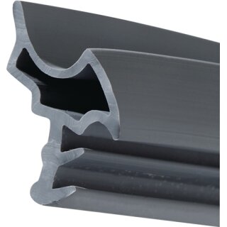 Türanschlagdg.K2378 L.5m z.Einstecken W-PVC blk grau ELLEN