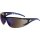Schutzbrille EN 166 EN 172 Bügel schwarz/blau,Scheibe verspiegelt