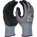 Handschuh EXTRA Gr.8 grau/schwarz EN 388/EN 407 PSA II...