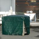 Gitterboxabdeckhaube B.850xL.1250mm grün G.3,8kg...