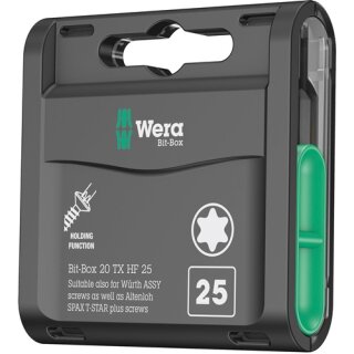 Bitgroßpackung Bit-Box 20 TX HF T 25 L.25mm WERA