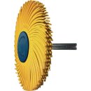 Radialbürstenscheibe Sunburst D.76mm K.80 Gelb...