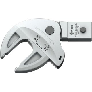 Einsteckwerkzeug 7880 Joker XL SW 19-24mm 14x18mm CV-Stahl WERA