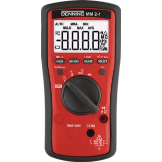 Multimeter MM 2-1 0,1 mV-1000 V AC,0,1 mV-1000 V DC TRUE RMS BENNING