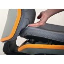 Arbeitsdrehstuhl Neon Rollen o.Polsterelement grau...