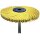 Radialbürstenscheibe Sunburst D.51mm K.80 Gelb 10000min-¹ TYROLIT
