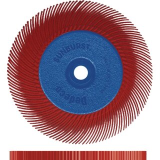 Radialbürste Sunburst Ø152xB151x25,4mm 220 Form DISC RA Alox/Korund TYROLIT